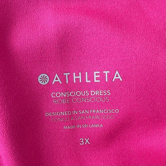 Athleta Pink Conscious Dress plus size 3X pink 29926 - Picture 13 of 16